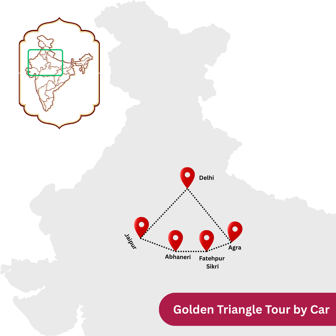 Golden Triangle Tour by Car
