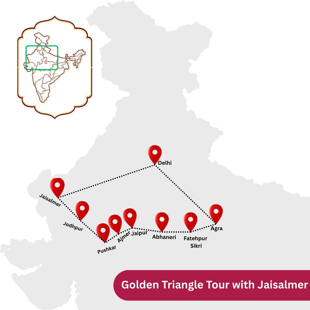 Golden Triangle Tour with Jaisalmer