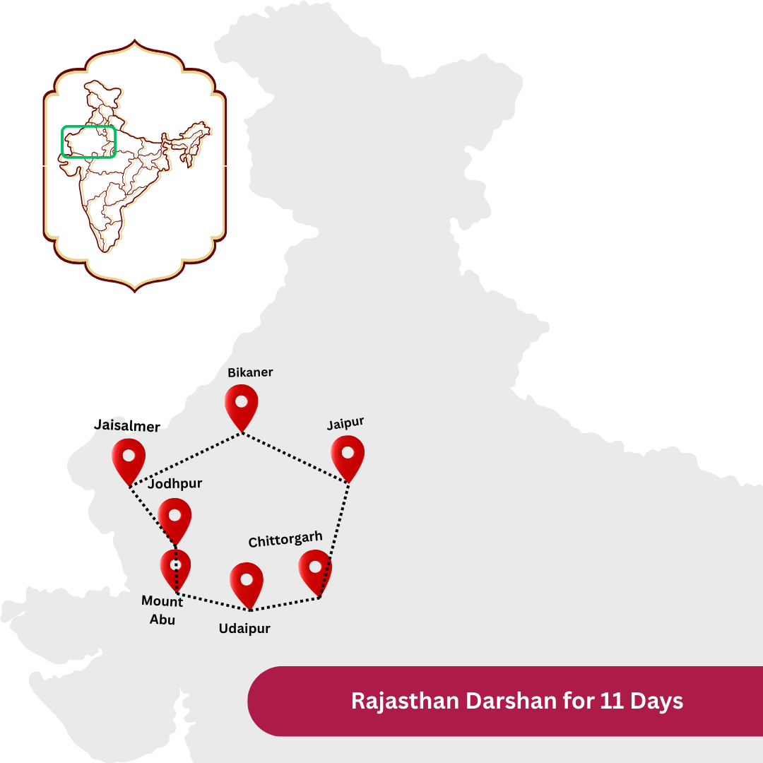 Rajasthan Darshan for 10 Nights 11 Days